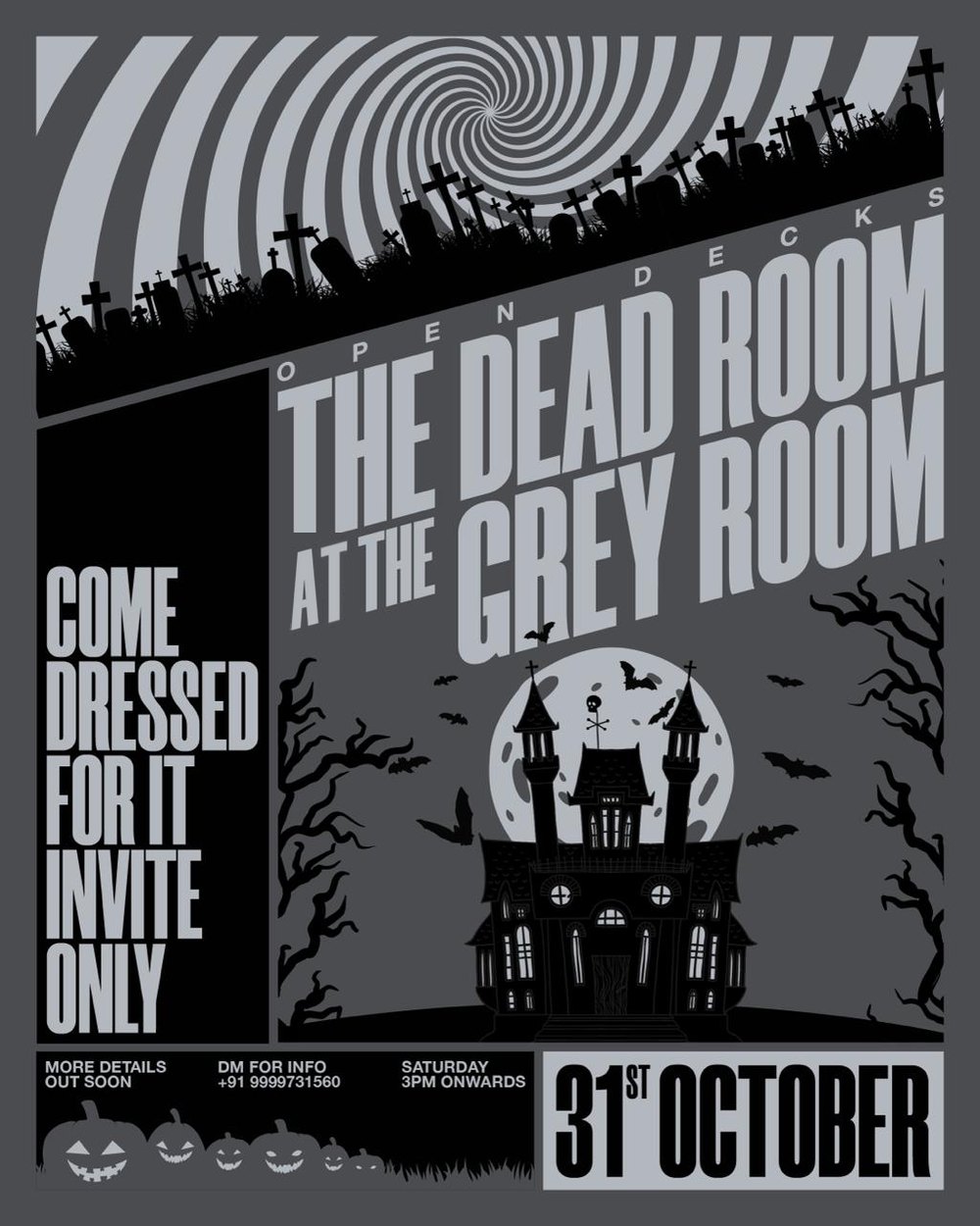 Open Decks &mdash; The Dead Room, 31 Oct at The Grey Room